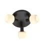Nordlux Milford Deckenleuchte Glas Mini 3-Rondel Schwarz | Geeignet für 3x E14